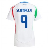 Taliansko Gianluca Scamacca #9 Vonkajší Ženy futbalový dres ME 2024 Krátky Rukáv
